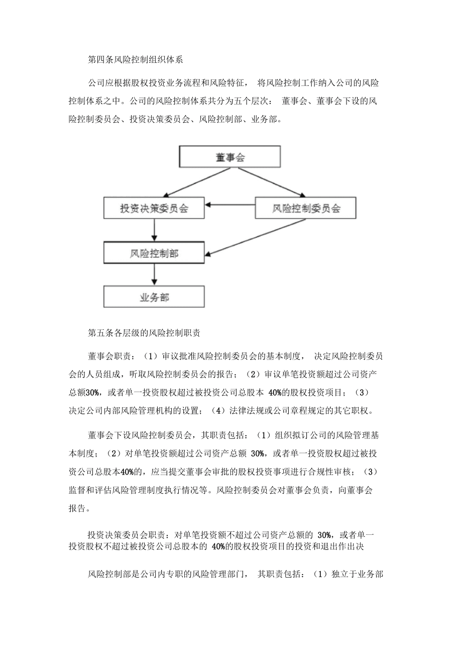 私募股权基金风险控制研究论文摘要