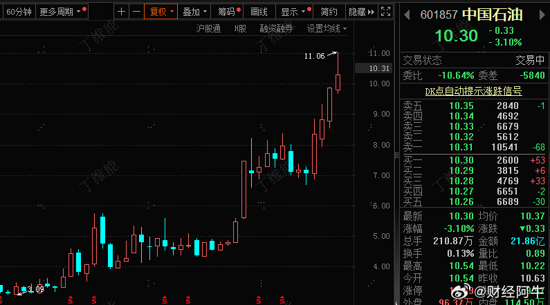 中国石油上涨与牛市趋势深度解析，市场趋势探讨与解析