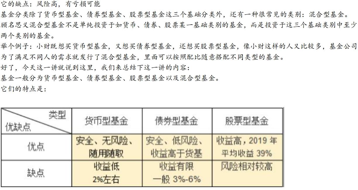 最全面的基金类型汇总大全