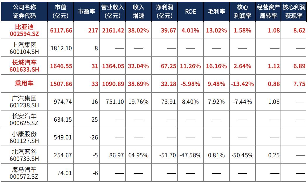 比亚迪未来业绩展望及财报预测分析