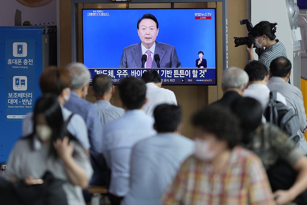 韩国总统尹锡悦今日发表国民谈话