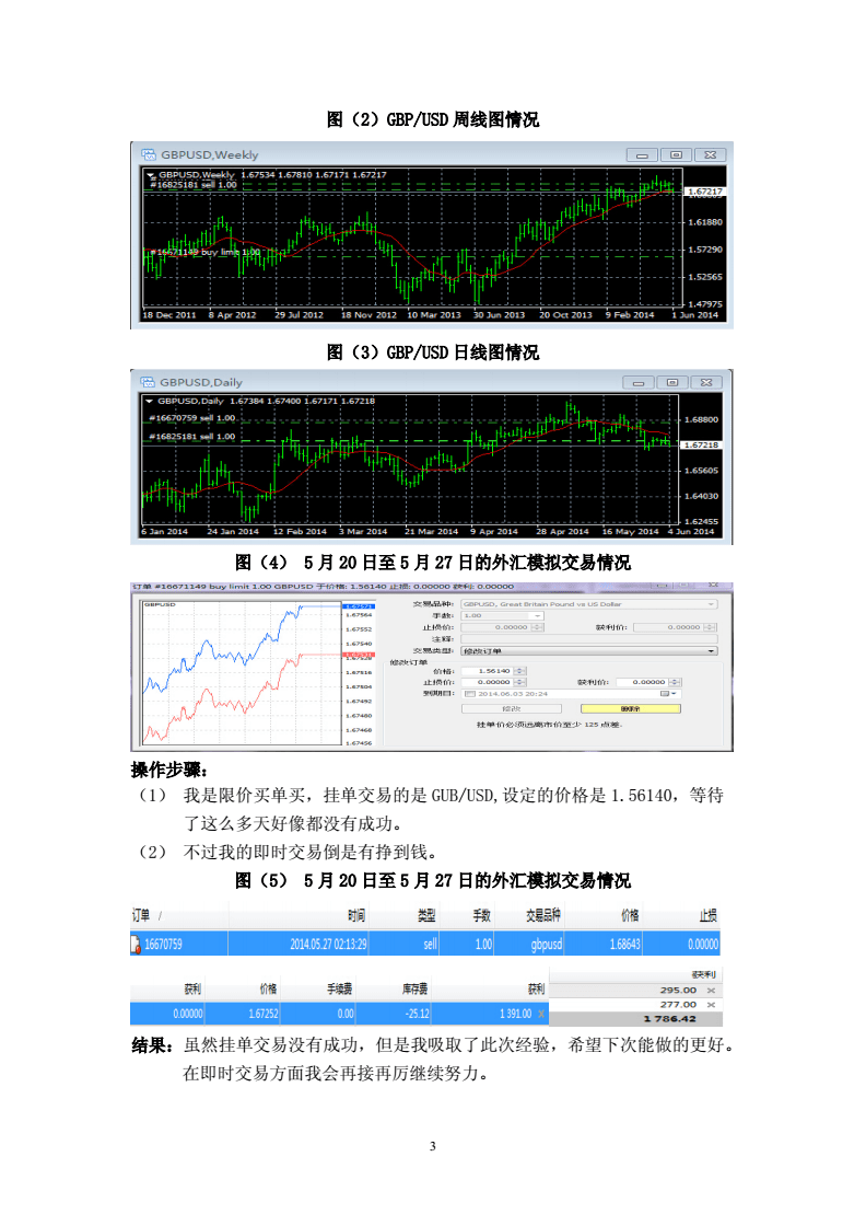 外汇交易分析与交易实践报告详解