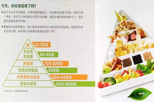 每天30分钟中强度运动与500g深色菜的膳食指南建议